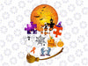 Halloween Autism Awareness Three Puzzles Scary Witch Pumpkin PNG, Autism Witch Pumpkin, Halloween Party PNG File Sublimation