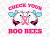 Check Your Boo Bees Svg, Funny Breast Cancer Halloween Svg, Ghost Bee Svg, Boo Svg, Halloween