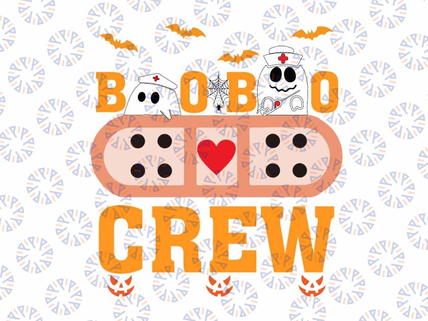 Boo Boo Crew Svg, Nurse Ghost Svg, Nurse Halloween SVG, Ghost Nurse, Funny Halloween Svg Cricut