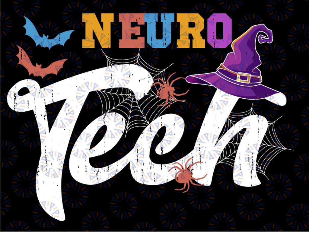 Neuro Tech Witch Png, Funny Witches Png, Halloween Png Sublimation Print, Digital Download