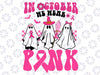 Groovy Wear Pink Breast Cancer Warrior Ghost Halloween Svg, Boo Halloween Svg,  Digital Download