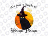 Black Cat Moon Funny Halloween Costume Bunch of Ho-cus Po-cus Cat Lovers Png,Black Cat Png, Halloween Cat Png