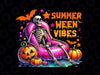 PNG ONLY Halloween Summerween Vibes Png, Summer Vacation Skeleton Float Png, Halloween Png, Digital Download