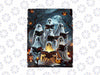 PNG ONLY Ghost Book Reading Halloween Png, Teachers Books Lover Boo Png, Halloween Png, Digital Download