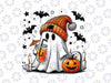 PNG ONLY Cute Ghost Drinking Coffee Png, Halloween Ghost Ice Coffee Png, Halloween Png, Digital Download