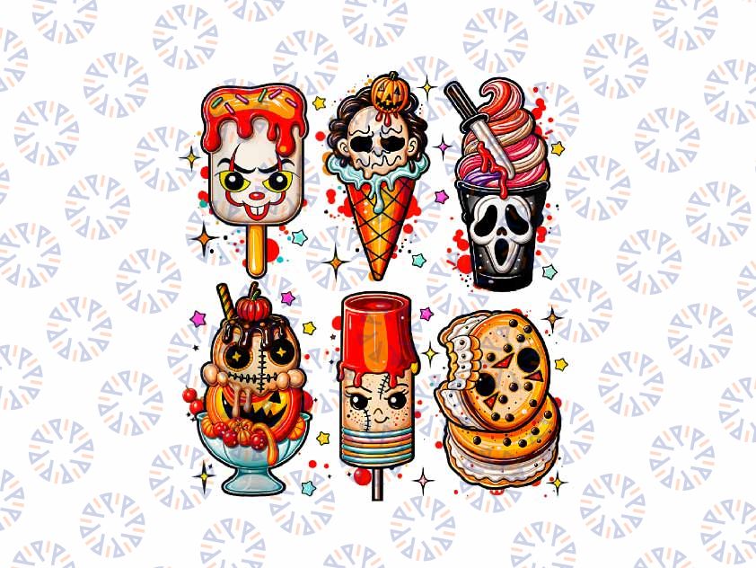 PNG ONLY Horror Movie Summer Popsicle Halloween Ice Cream Summerween Png, Halloween Png, Digital Download