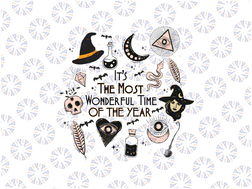 It's The Most Wonderful Time Of The Year Halloween Svg, Spooky Season Skeleton Svg, Halloween Png, Digital Download