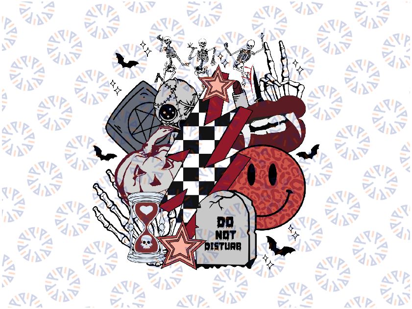 Retro Halloween Spooky Vibes Png, Horror Halloween Sublimation Design, Sc-ary Movie png, Halloween Png, Digital Download