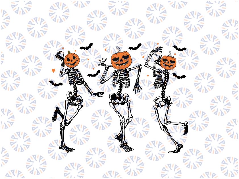 Dancing Skeleton Halloween Svg, Pumpkin Halloween Svg, Pumpkin Fall Sweatshirt Spooky Season Svg, Halloween Png, Digital Download