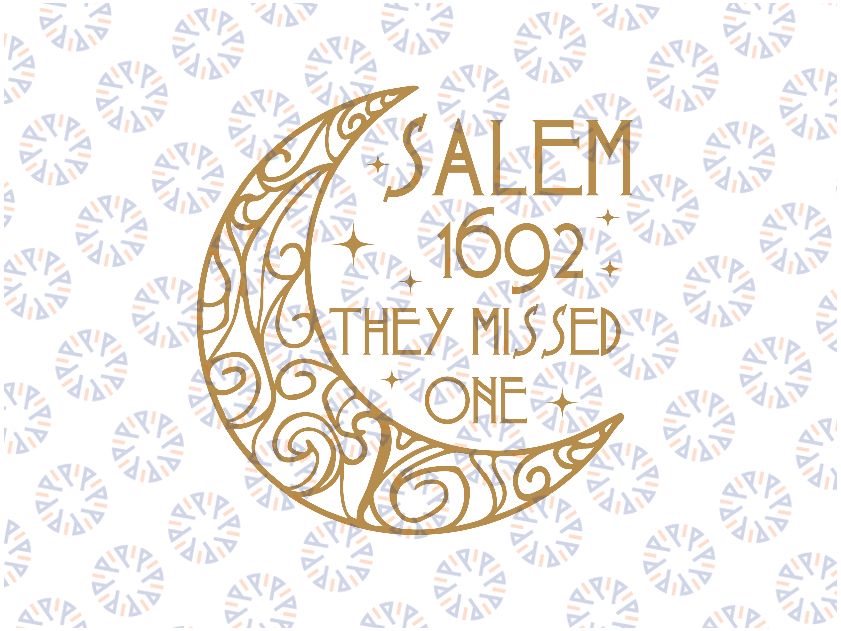 Salem 1692 They Missed One Svg, Salem Witch 1692 Halloween Svg, Happy Halloween Png, Digital Download