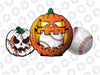 Halloween Baseball Design Png, Spooky Pumpkin Home Run Png, Pumpkin Skeleton Baseball Png, Happy Halloween Png, Digital Download