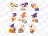 Ghosts Reading Books Teacher Halloween Png, Librarian Cute Boooks Png, Funny Teacher Halloween Png, Happy Halloween Png, Digital Download