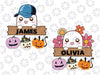 Personalized Name Halloween, Cute Halloween Design Svg, Halloween Boys and Girl, Custom Kids Name, Happy Halloween Png, Digital Download