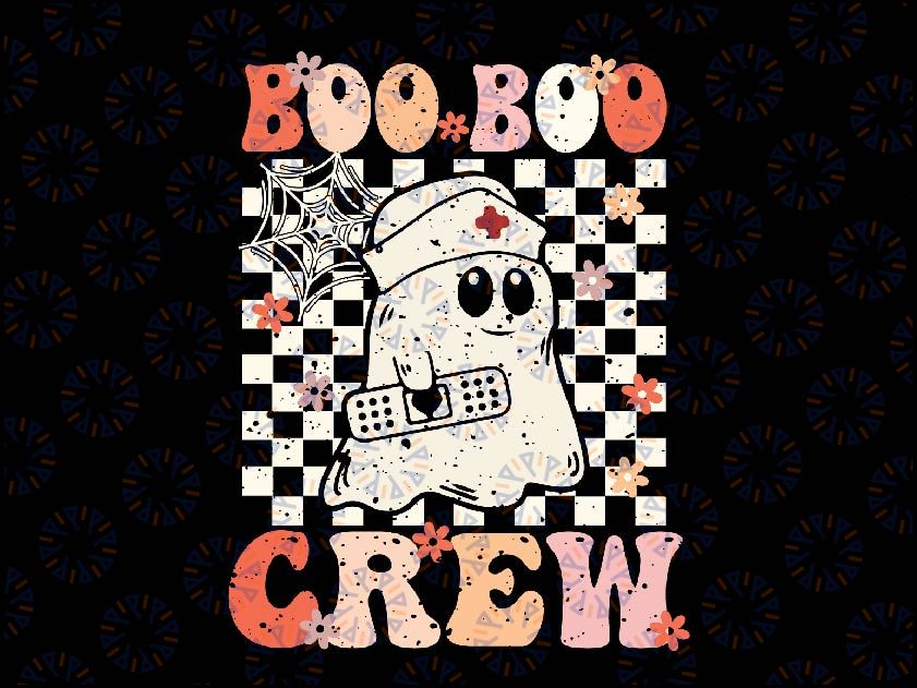 Groovy Boo Boo Crew Nurse Svg, Ghost Paramedic EMT EMS Halloween Svg, Happy Halloween Png, Digital Download