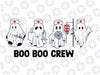 Nurse Halloween Boo Boo Crew Svg, Cute Ghost Nurse Svg, Spooky Nurse Life Svg, Happy Halloween Png, Digital Download