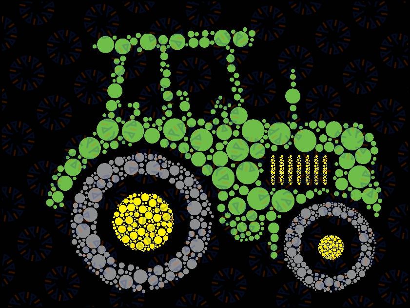 Happy Dot Day Cute Dot Tractor Svg, Cute Dot Day Svg, Tractor Dot Svg, Digital Download