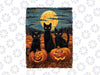 Black Cat Halloween Cat Lovers Png, Starry Night Cat Van Gogh Cat Png, Happy Halloween Png, Digital Download