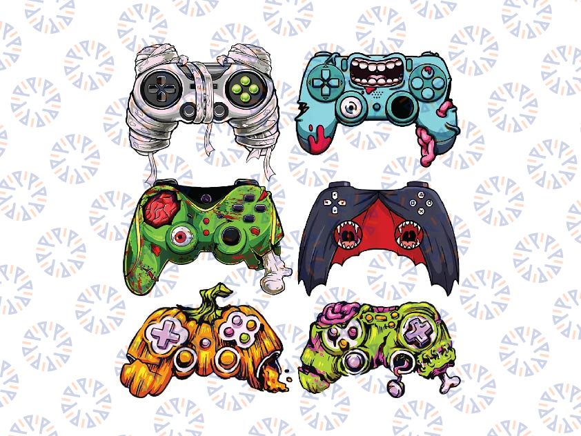 Skeleton Zombie Gaming Controllers Halloween Gamer Png, Halloween Skeleton Png, Zombie Gaming, Happy Halloween Png, Digital Download