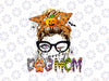 Spooky Dog Mom Mes-sy B-un Png, Dog Paw Ghost Dog Halloween Png, Happy Halloween Png, Digital Download