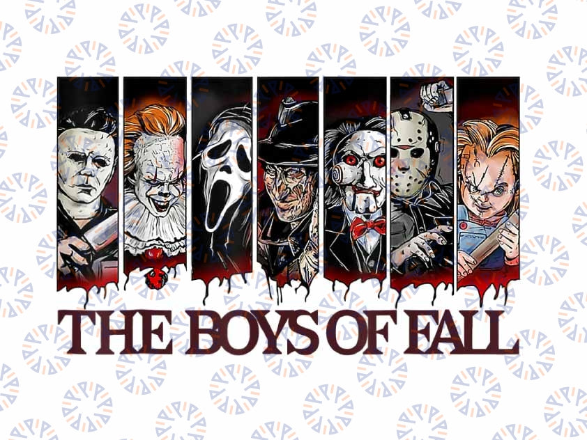 The Boys Of Fall Vintage Scary Horror Movie Halloween Autumn Png, Happy Halloween Png, Digital Download