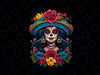 De Los Muertos La Catrina Sugar Skull Women Day Of The Dead Png, Mexican Lady Png, Happy Halloween Png, Digital Download