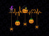 PNG ONLY - Pumpkin Heartbeat Halloween Png, Heartbeat Halloween Png, Pumpkins Design Png, Happy Halloween Png, Digital Download