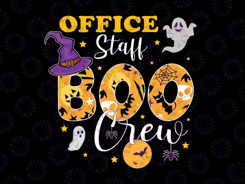 Office Staff Boo Crew Matching Halloween Png, The Boo Crew Png, Happy Halloween Png, Digital Download