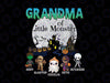 Personalized Grandma Little Of Monsters Halloween Png, Chibi Hor-ror Cha-rac-ters, Happy Halloween Png, Digital Download