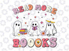 Retro Groovy Read More Books Svg, Ghost Boo Ghoul Funny Halloween Svg, Happy Halloween Png, Digital Download