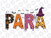 Halloween PARA Png, Spooky Paraprofessional Cute Ghost Teacher Png, Happy Halloween Png, Digital Download