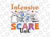 Intensive Scare Unit ICU Boo Crew Png Funny Nicu Picu Nurse Tech Png, Spocky Nurse, Happy Halloween Png, Digital Download