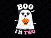 Custom File Ghost Boo I'm Two Years 2nd Birthday Kids Svg, Halloween Groovy Pumpkin Svg, Happy Halloween Png, Digital Download