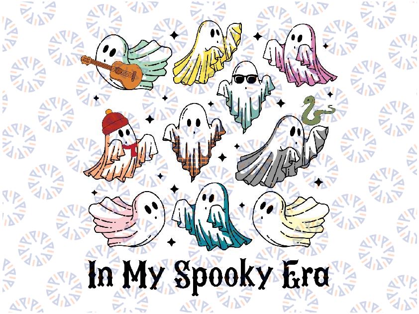 In My Spooky Era Cute Ghost Music Lover Halloween Svg, Daisy Ghost Svg, Happy Halloween Png, Digital Download