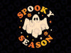 Groovy Spooky Season Ghost Flower Halloween Svg, Groovy halloween Svg, Happy Halloween Png, Digital Download