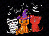 Boo Cat Halloween cat PNG only, funny halloween png, boo png, Digital file Sublimation