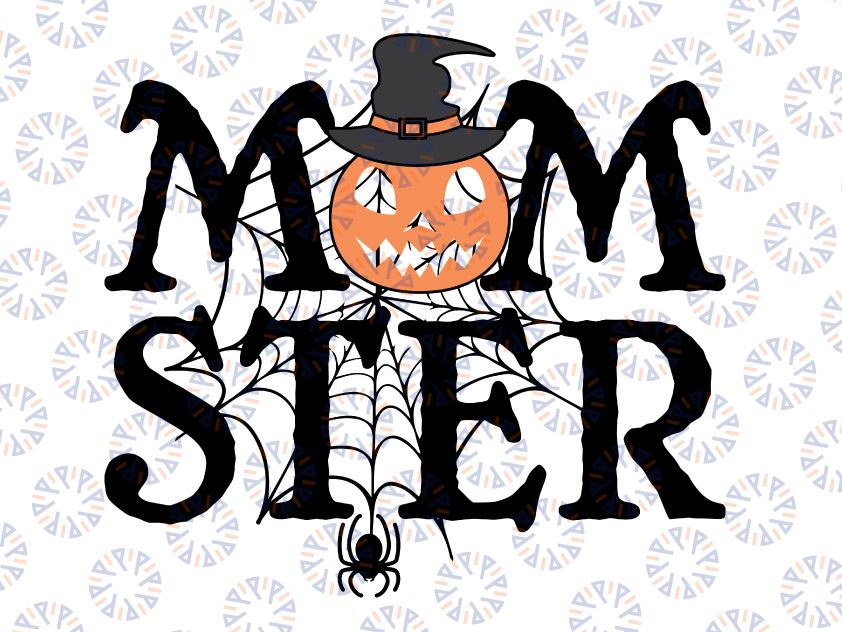 Momster SVG , Halloween Shirt Svg, Cut File for Cricut or Silhouette, Mom Halloween Monster, Pdf, DXF, PNG, Instant Download