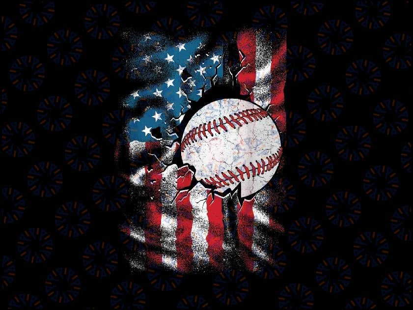 Patriotic Baseball 4th Of July Men USA American Flag Png, Baseball American Flag Png, Independence day, Digital Download