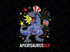 American Flag 4th of July T Rex Dinosaur Amerisaurus Rex Boy Png, T-rex Holding American flag Png, 4th of july Dinosaur, Usa T-Rex design