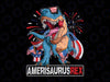 Dinosaur 4th of July  Amerisaurus T Rex Png, T-rex Holding American flag Png, 4th of july Dinosaur, Digital Download