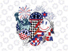 Retro 4th of July png, 4th of July sublimation design, retro smiley face png, America lightning bolt png, Independence Day png, USA design