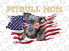 Patriotic Pitbull Mom 4th Of July American Flag USA Png, 4th Of July Pitbull American Flag USA Png, Digital Download