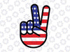 Funny 4th Of July Peace Hand American Flag Patriotic USA Svg, American Flag Veterans Independence Day, Digital Download 4th Fourth July