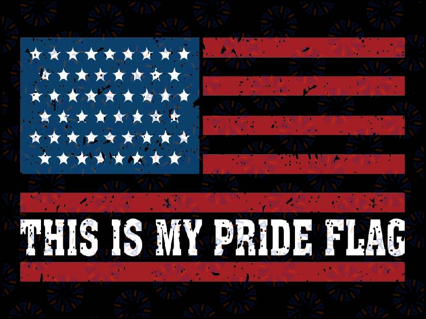 This Is My Pride Flag USA American 4th Of July Vintage Svg, Patriotic American Flag, Independence day, Digital Download