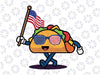 Taco Sunglasses American Flag USA Funny 4th Of July Svg, 4th of july Flag Svg, Retro America Taco Png, Digital Download