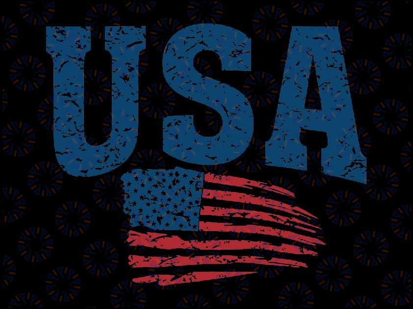 Patriotic USA Distressed American Flag Svg, USA Flag Svg, 4th July Svg, Independence day, Digital Download