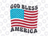 God Bless America Png, Groovy Vintage USA Flag Png, 4th of July Png, Independence Day, Digital Download