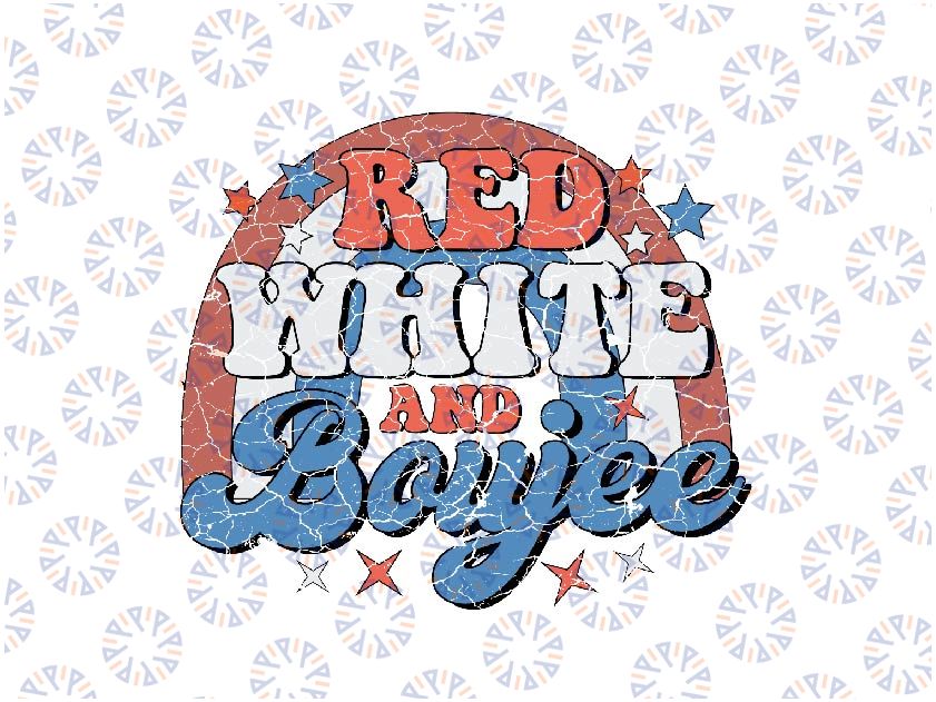 Red White and Boujee Svg, Retro Fourth of July Svg, 4th of July Independence Day Png, Independence Day, Digital Download