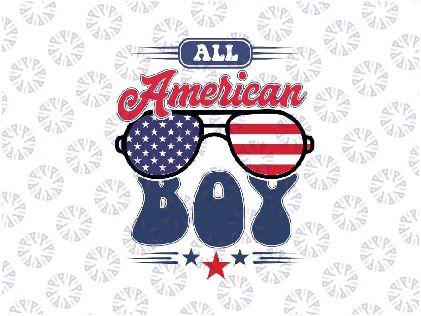 All American Boy 4th Of July Svg, Boys 4th Of July svg, Kids 4th Of July SVG, Boys Patriotic svg, Digital Download