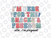 Pregnancy Announcement 4th Of July Png, I'm Here for the Snacks and Freedom Svg, Independence Day Png, Digital Download