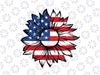 4th of July Sunflower Flag USA American Svg, Patriotic Sunflower, Red White Blue Sunflower Png, Independence Day Png, Digital Download